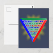 究極のゲーマー3ゲーミングシステムカラーRGB ポストカード (正面/裏面)
