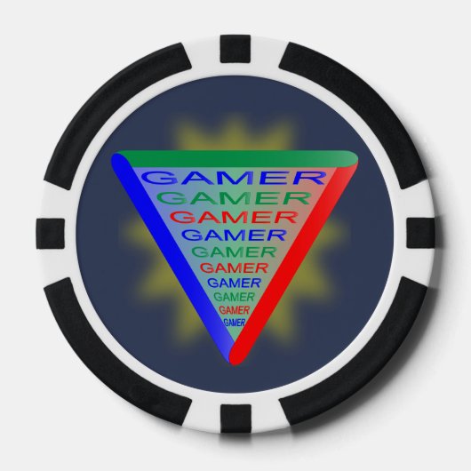究極のゲーマー3ゲーミングシステムカラーRGB ポーカーチップ (正面)