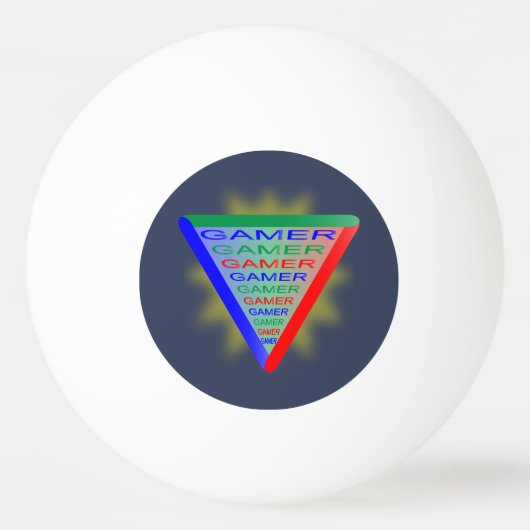 究極のゲーマー3ゲーミングシステムカラーRGB 卓球ボール (正面)