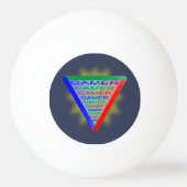 究極のゲーマー3ゲーミングシステムカラーRGB 卓球ボール (裏面)