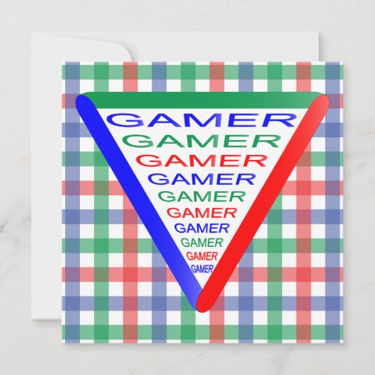 究極のゲーマー3ゲーミングシステムカラーRGB 招待状 (正面)
