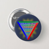 究極のゲーマー3ゲーミングシステムカラーRGB 缶バッジ (正面&裏面)