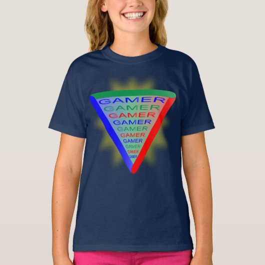 究極のゲーマー3ゲーミングシステムカラーRGB Tシャツ (正面)