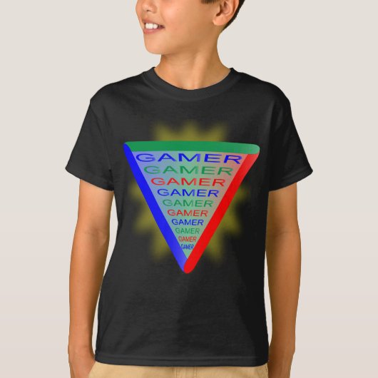 究極のゲーマー3ゲーミングシステムカラーRGB Tシャツ (正面)