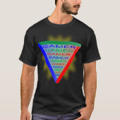 究極のゲーマー3ゲーミングシステムカラーRGB Tシャツ (正面)