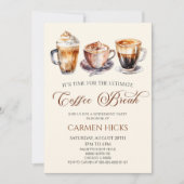 究極のコーヒーブレーク退職パーティー 招待状 (正面)