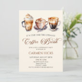 究極のコーヒーブレーク退職パーティー 招待状 (スタンド正面)