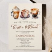 究極のコーヒーブレーク退職パーティー 招待状