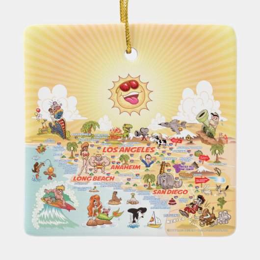 究極のサニーカリフォルニアセラミックオーナメント セラミックオーナメント (正面)