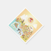 究極のサニーカリフォルニアペーパーナプキン スタンダードカクテルナプキン (角)