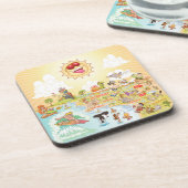 究極のサニーカリフォルニア懸命プラスチックコースター コースター (左側)