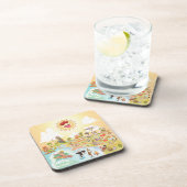 究極のサニーカリフォルニア懸命プラスチックコースター コースター (右側)