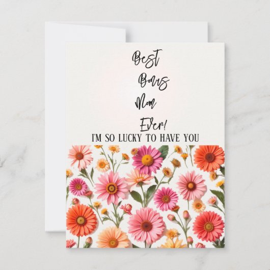 究極のステップマム 誕生日カード 母の日 シーズンカード (正面)