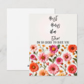 究極のステップマム 誕生日カード 母の日 シーズンカード (正面/裏面)