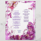 究極のデザイナー詩のパーソナライズされた紙 (裏面)