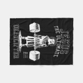 究極のデッドリフターであるイエス – デッドリフター フリースブランケット (正面(横))