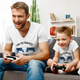 究極のデュオ – 父と子供ゲーム トライブレンドＴシャツ