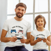 究極のデュオ – 父と子供ゲームTシャツ