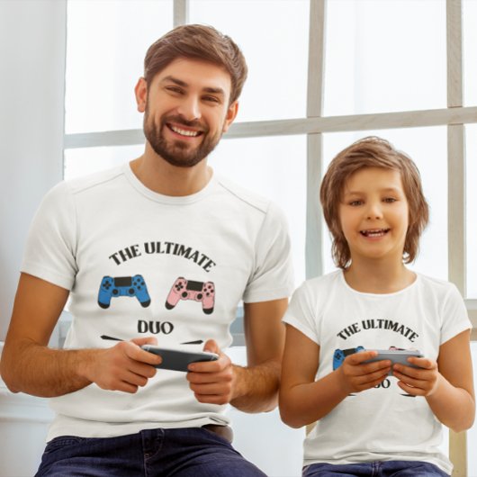 究極のデュオ – 父と子供ゲームTシャツ Tシャツ