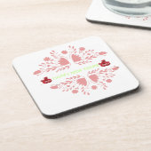 .."究極のドリンクプロテクター" 2.ハート型 コースター (左側)