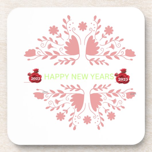 .."究極のドリンクプロテクター" 2.ハート型 コースター (正面)