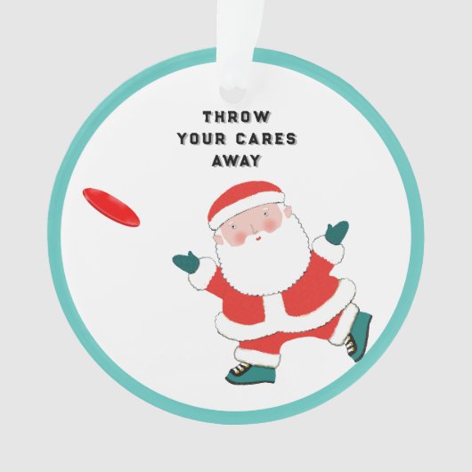 究極のパーソナライズされたフリスビー オーナメント (正面)