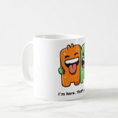 ☕ 究極のビジュームグ 😎🎉 コーヒーマグカップ (正面左)