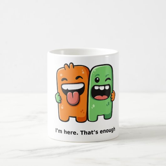 ☕ 究極のビジュームグ 😎🎉 コーヒーマグカップ (中央)