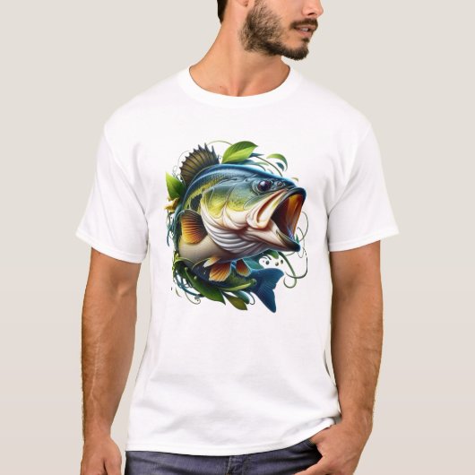 究極のフィッシャーマンズパラダイス – 魚釣りTシャツ Tシャツ (正面)