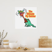 究極のフライ捕おもしろいえカエル ポスター (キッチン)