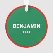 究極のフリスビーのクリスマスコレクション オーナメント (裏面)