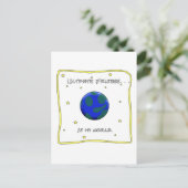 究極のフリスビーは私の世界 ポストカード (スタンド正面)