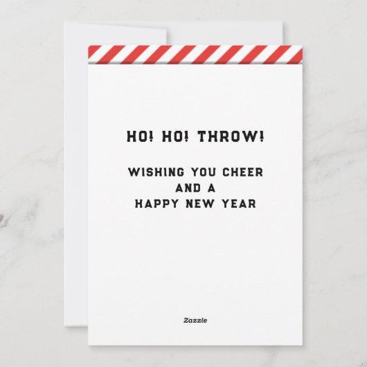 究極のフリスビークリスマスホリデーカード シーズンカード (裏面)