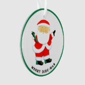 究極のフリスビーホリデーギフト オーナメント (正面)