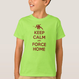究極のフリスビー保アパレル-Calm and Force Home Tシャツ
