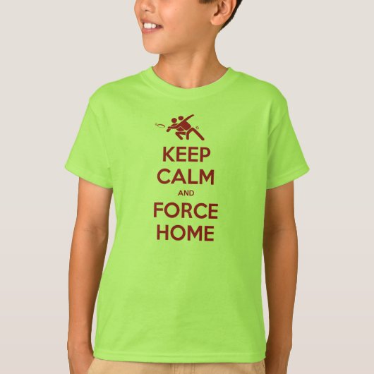 究極のフリスビー保アパレル-Calm and Force Home Tシャツ (正面)