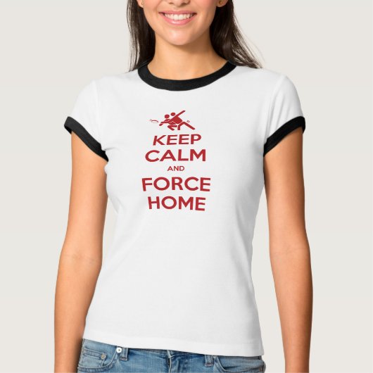 究極のフリスビー保アパレル-Calm and Force Home Tシャツ (正面)