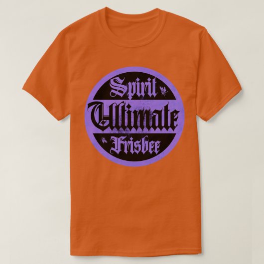 究極のフリスビー紫の精霊 Tシャツ (デザイン正面)