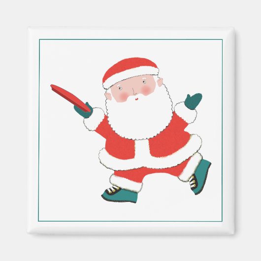 究極のフリスビー選手ストッキングのスタッファー マグネット (正面)