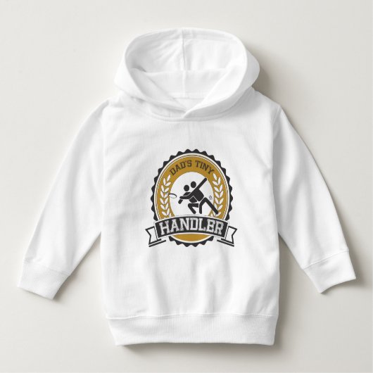 究極のフリスビー – パパのリトルハンドラー ベビーTシャツ (正面)