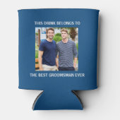 究極のブライズメン  カスタム写真 クラシックブルー 缶クーラー (正面)