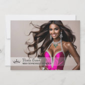 究極のページェントカードデザイン - 横向き 招待状 (正面)