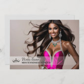 究極のページカードデザイン – 横長 招待状 (正面/裏面)