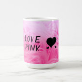 究極のホットピンクファジーフェイクファー コーヒーマグカップ (中央)