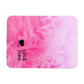 究極のホットピンクファジーフェイクファー マグネット (横)