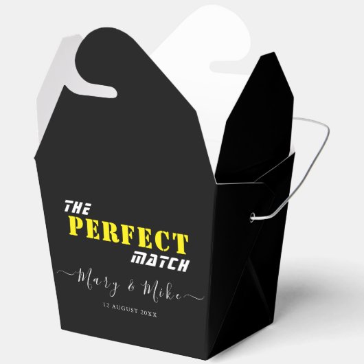 究極のマッチ - 大型テイクアウトお土産ボックス フェイバーボックス (見開き)