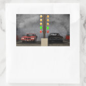 究極のモパーの対決 長方形シール (バッグ)