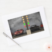 究極のモパーの対決 長方形シール (封筒)