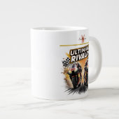 究極のライバル意識: MotoGPクラッシュ ジャンボコーヒーマグカップ (正面右)
