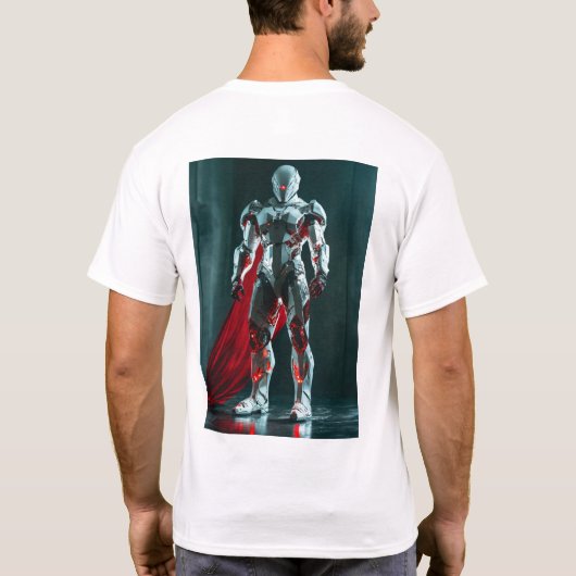 究極のロボットデザインティー Tシャツ (裏面)